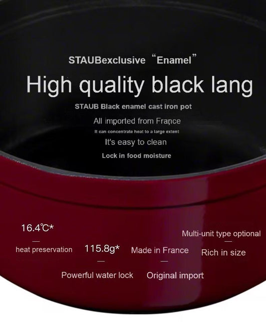 Discover the Magic of STAUB Black Enamel Cast Iron Pot