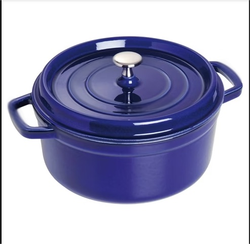 Cooking King 22/24CM Enamel Pot Cast Iron Pot Household Non-Stick   Stew Soup Pot Casserole Universal Induction Cooker Gas Stove