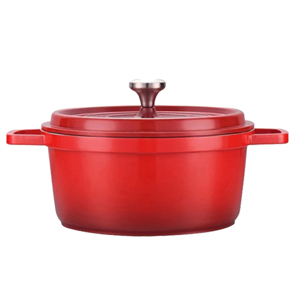 Cooking King 22/24CM Enamel Pot Cast Iron Pot Household Non-Stick   Stew Soup Pot Casserole Universal Induction Cooker Gas Stove